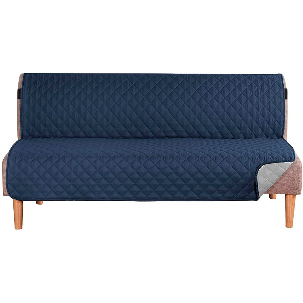Protector para sofá cama acolchado doble faz azul/gris - Protectores para  Muebles