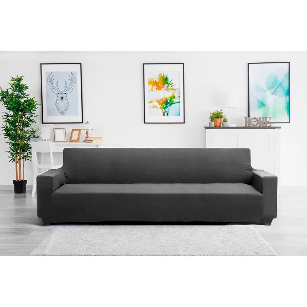 Fundas protectoras de sofá de 3/2/4 plazas para sofá de cuero en forma de  L, color gris, protector de muebles, fundas de sofá, fundas de sofá para