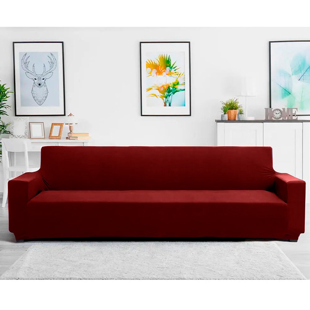Funda ajustables para sofá 1 puesto Vinotinto - Protectores para Muebles